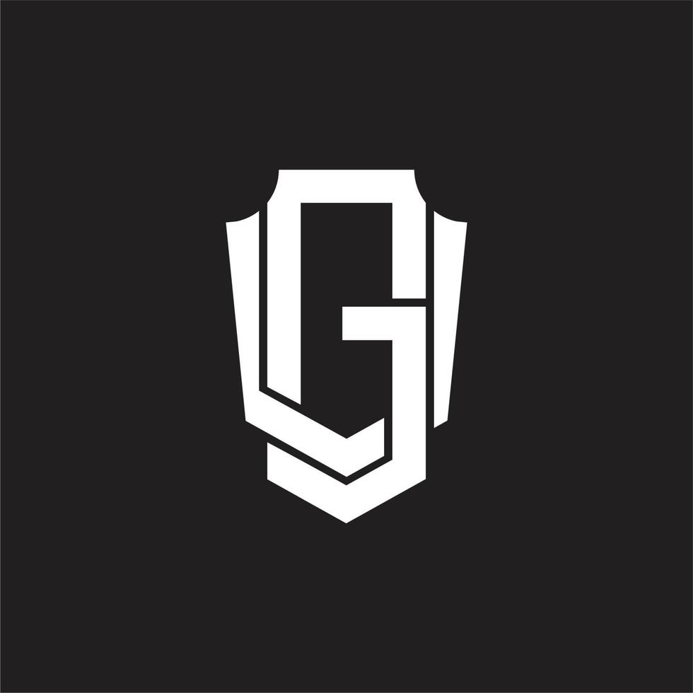 gv-Logo-Monogramm-Design-Vorlage vektor