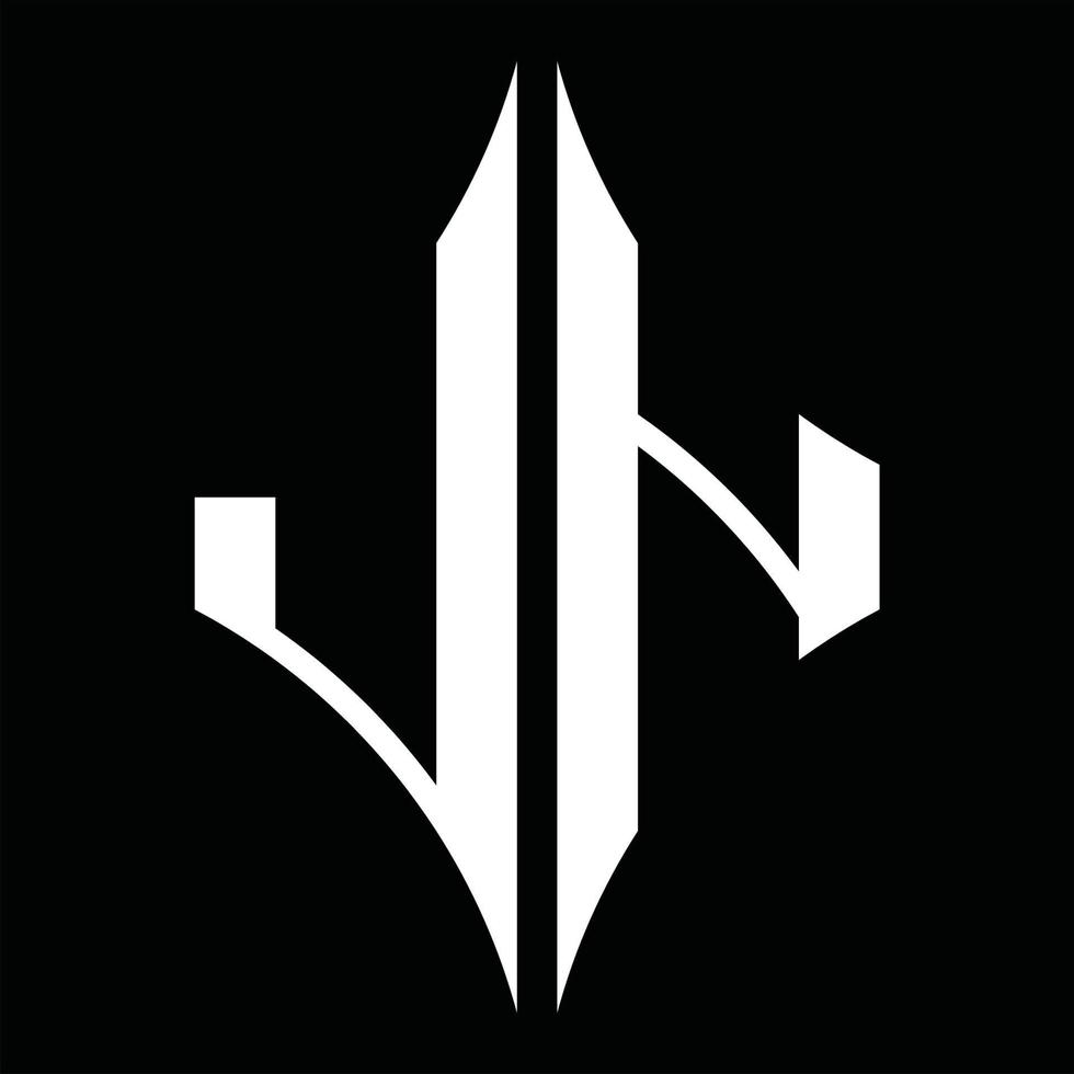 ln logotyp monogram med diamant form design mall vektor