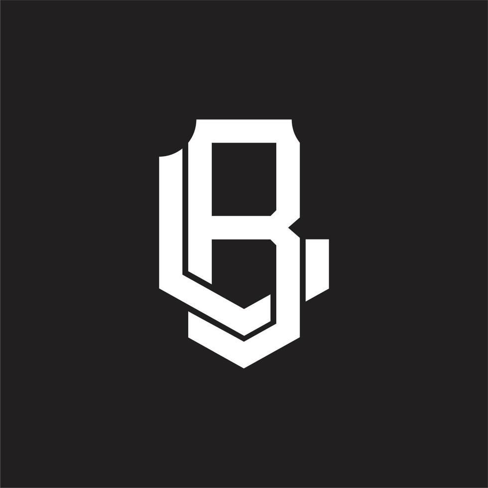 bl logotyp monogram design mall vektor