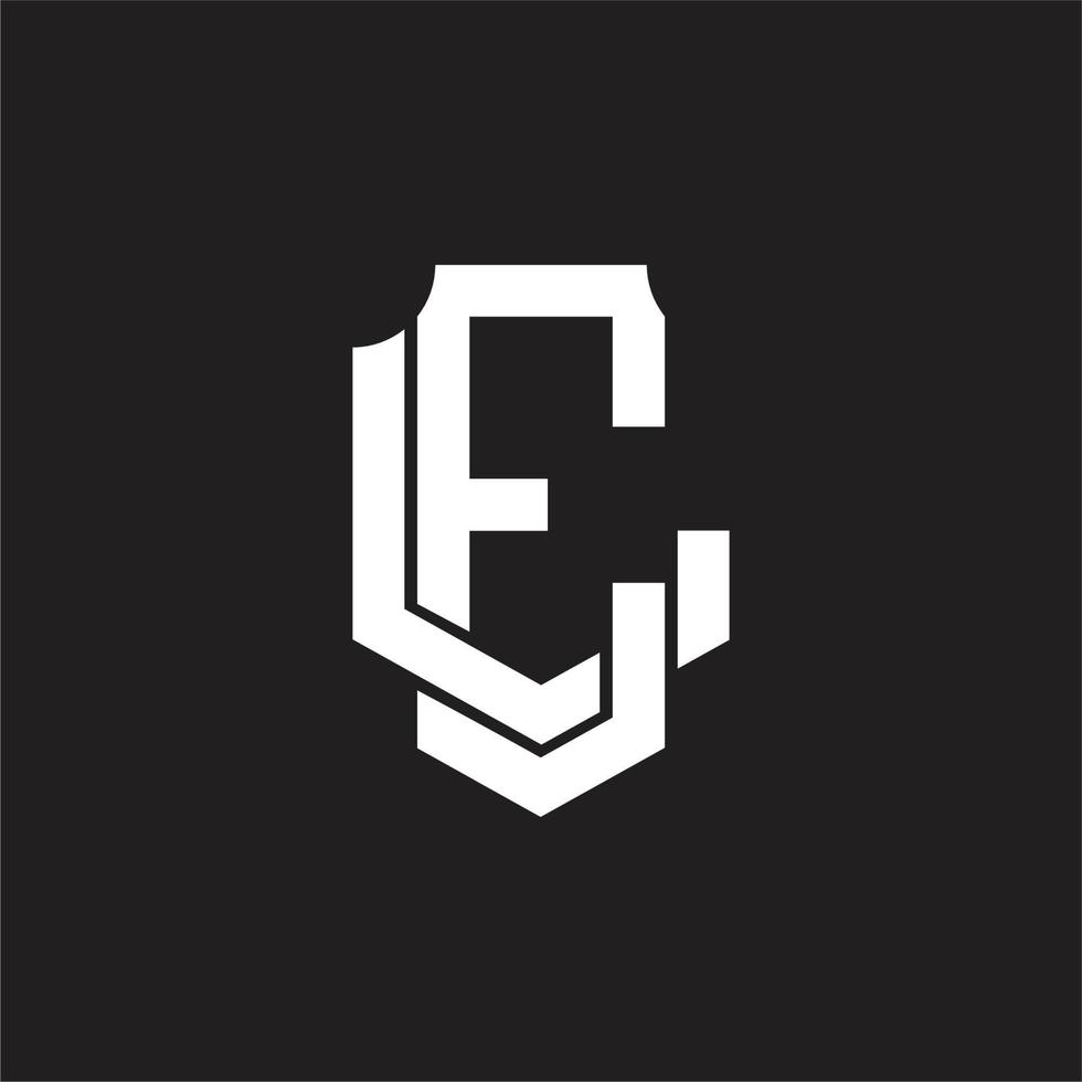 el logotyp monogram design mall vektor