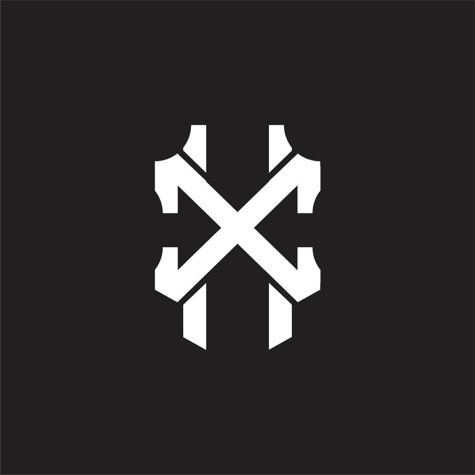 xx-Logo-Monogramm-Designvorlage vektor