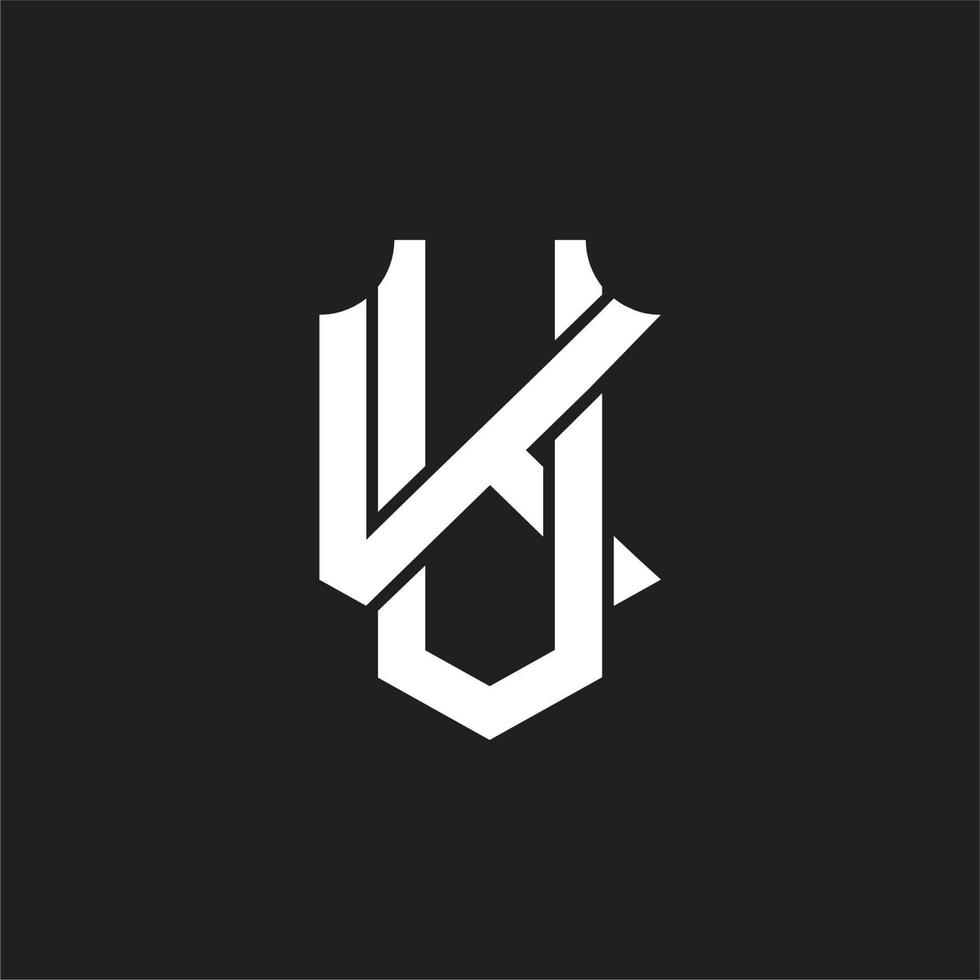 UK-Logo-Monogramm-Design-Vorlage vektor