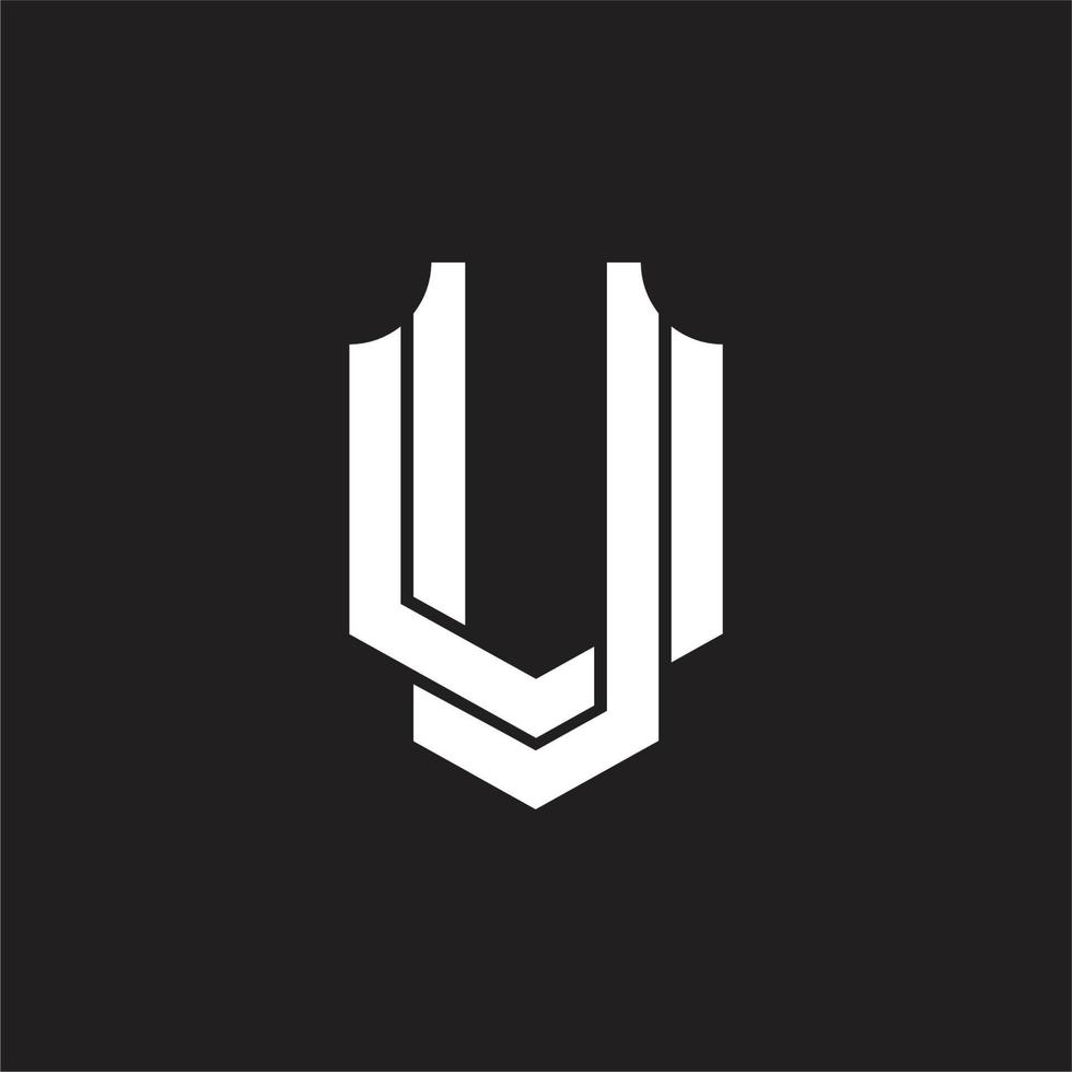 uu-Logo-Monogramm-Designvorlage vektor