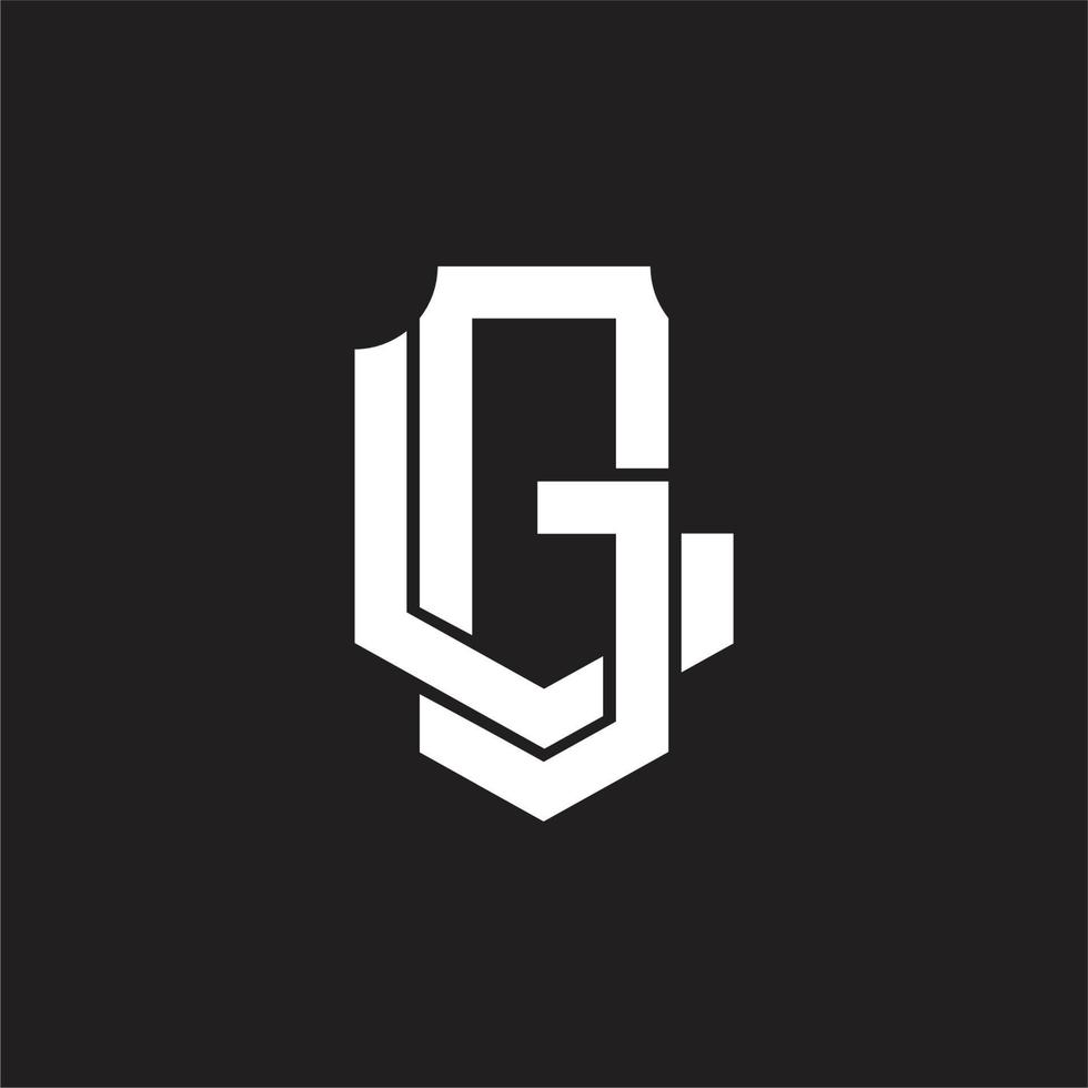 gl-Logo-Monogramm-Design-Vorlage vektor