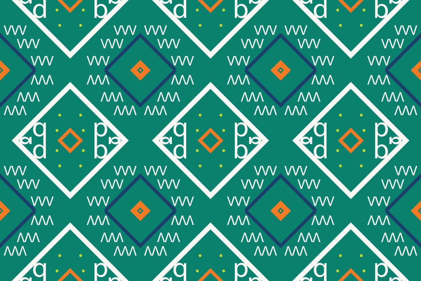 etnisk aztec ikat sömlös mönster textil- ikat ram sömlös mönster digital vektor design för skriva ut saree kurti borneo tyg aztec borsta symboler färgrutor bomull