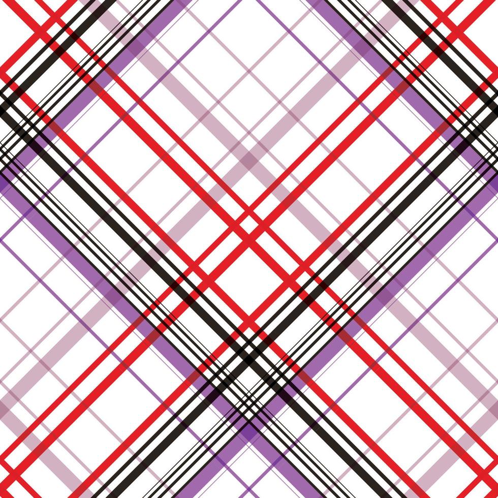 Textil mit Karomuster Die resultierenden Farbblöcke wiederholen sich vertikal und horizontal in einem unverwechselbaren Muster aus Quadraten und Linien, das als Sett bekannt ist. Tartan wird oft als Plaid bezeichnet vektor