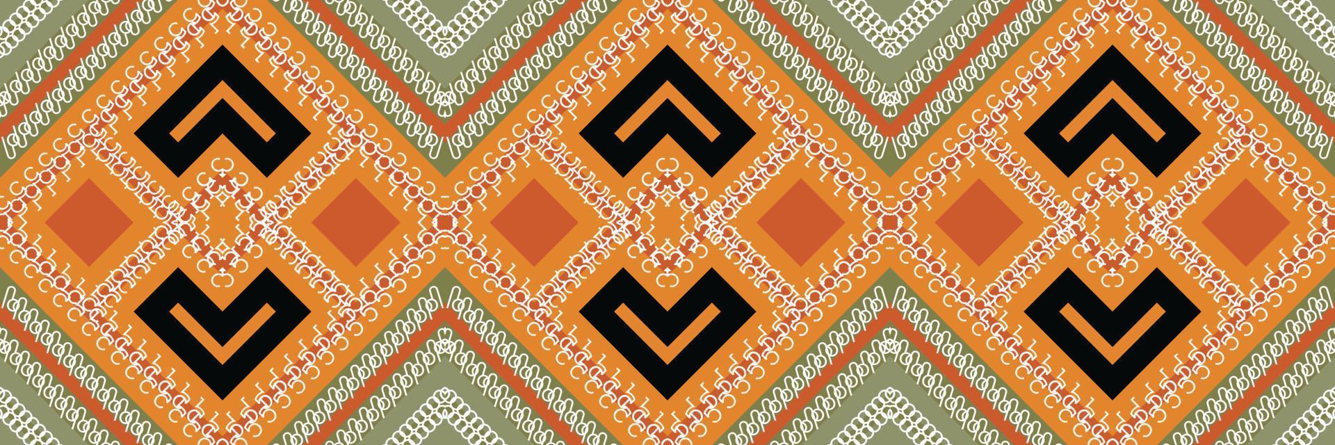 etnisk aztec ikat sömlös mönster textil- motiv ikat sömlös mönster digital vektor design för skriva ut saree kurti borneo tyg aztec borsta symboler färgrutor eleganta