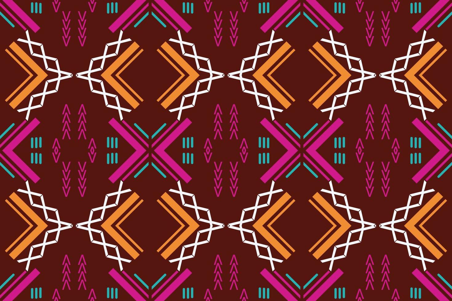 etnisk mönster vektor. traditionell mönstrad tapet den är en mönster skapas förbi kombinerande geometrisk former. design för skriva ut. använder sig av i de mode industri. vektor