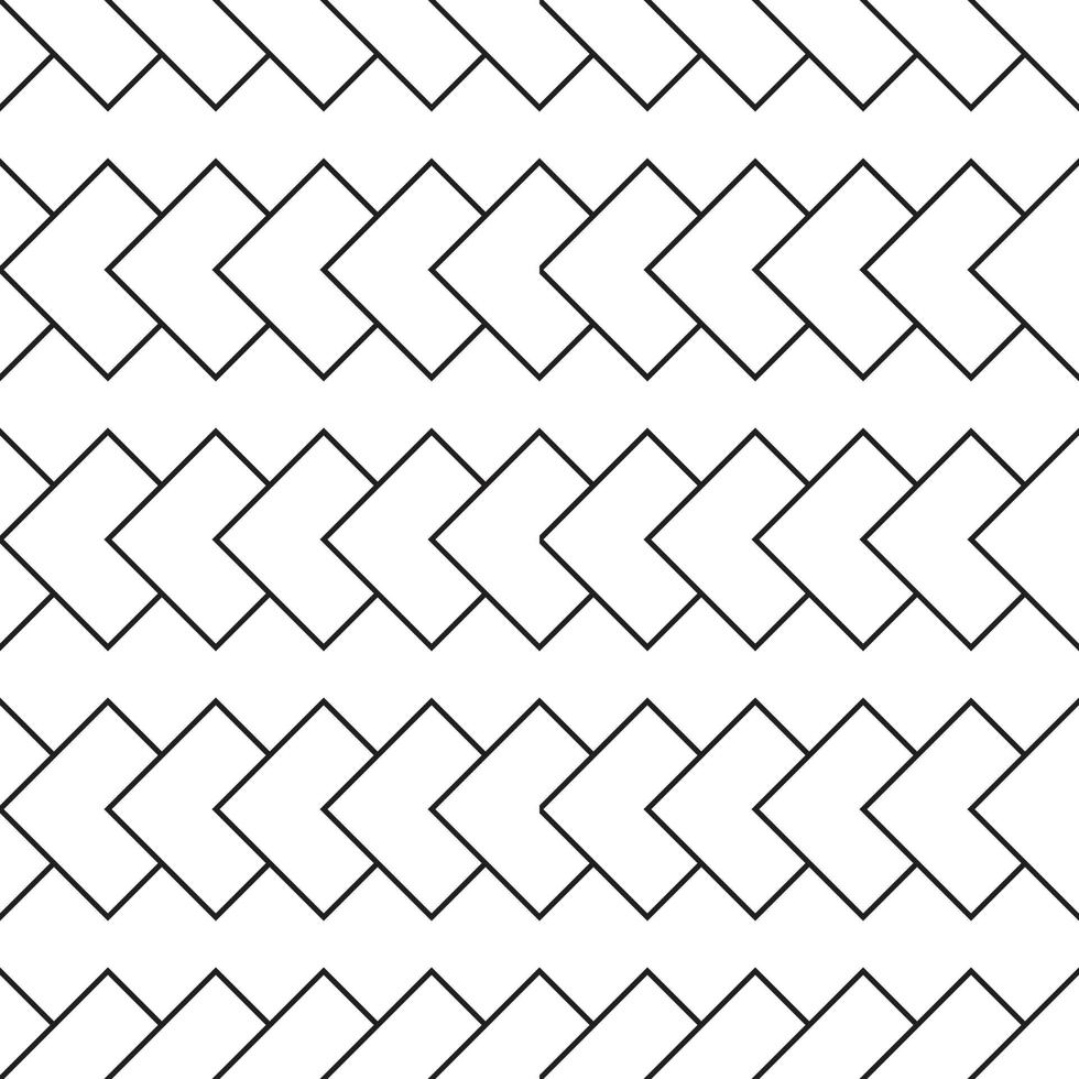 svart linje årgång fiskbens trä- golv. vektor svartvit sömlös mönster. parkett design textur
