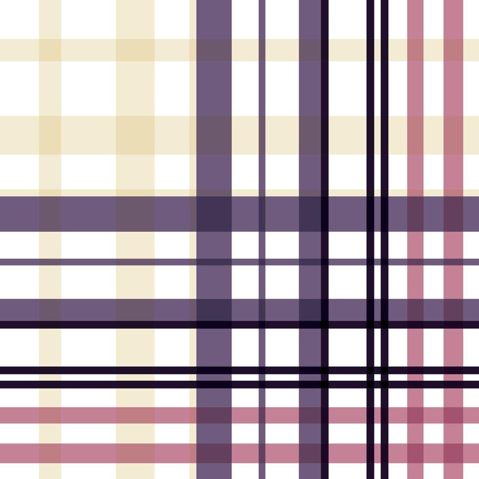 kariertes kariertes muster stoffdesign textur die resultierenden farbblöcke wiederholen sich vertikal und horizontal in einem unverwechselbaren muster aus quadraten und linien, das als sett bekannt ist. Tartan wird oft als Plaid bezeichnet vektor