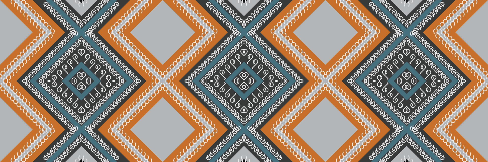 indisches ethnisches Designmuster. traditionelles gemustertes altes Saree-Kleiderdesign Es ist ein Muster, das durch die Kombination geometrischer Formen entsteht. Design für den Druck. Einsatz in der Modebranche. vektor