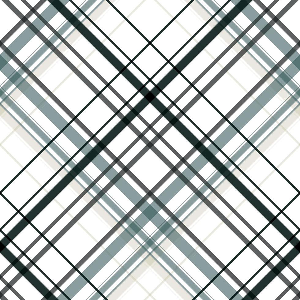 Karomuster Nahtloses Textil Die resultierenden Farbblöcke wiederholen sich vertikal und horizontal in einem unverwechselbaren Muster aus Quadraten und Linien, das als Sett bekannt ist. Tartan wird oft als Plaid bezeichnet vektor