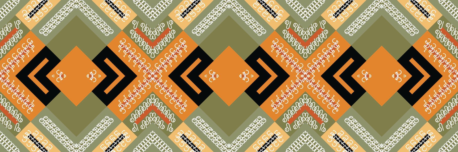 ethnisches aztekisches ikat nahtloses muster textil philippinisches ikat nahtloses muster digitales vektordesign für druck saree kurti borneo stoff aztekische bürstensymbole muster partykleidung vektor