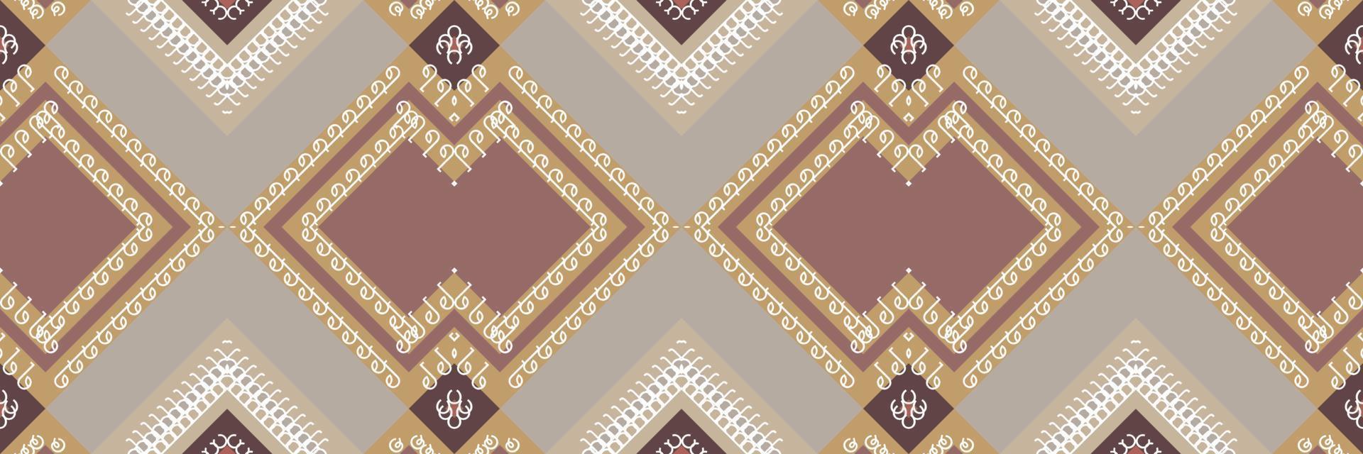 etnisk aztec ikat sömlös mönster textil- ikat diamant sömlös mönster digital vektor design för skriva ut saree kurti borneo tyg aztec borsta symboler färgrutor fest ha på sig