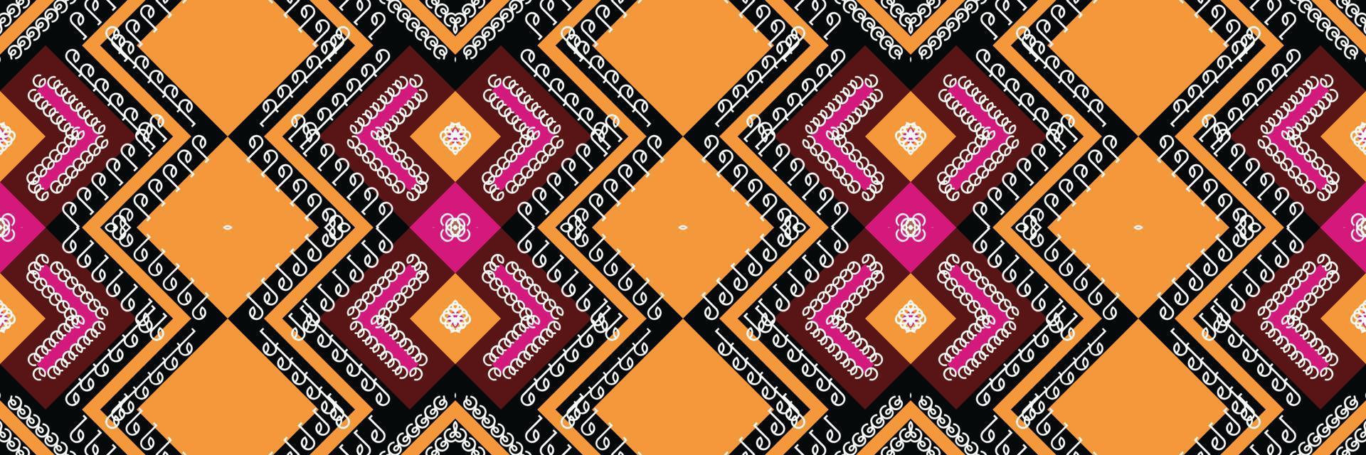 etnisk aztec ikat sömlös mönster textil- ikat mönster sömlös mönster digital vektor design för skriva ut saree kurti borneo tyg aztec borsta symboler färgrutor designer