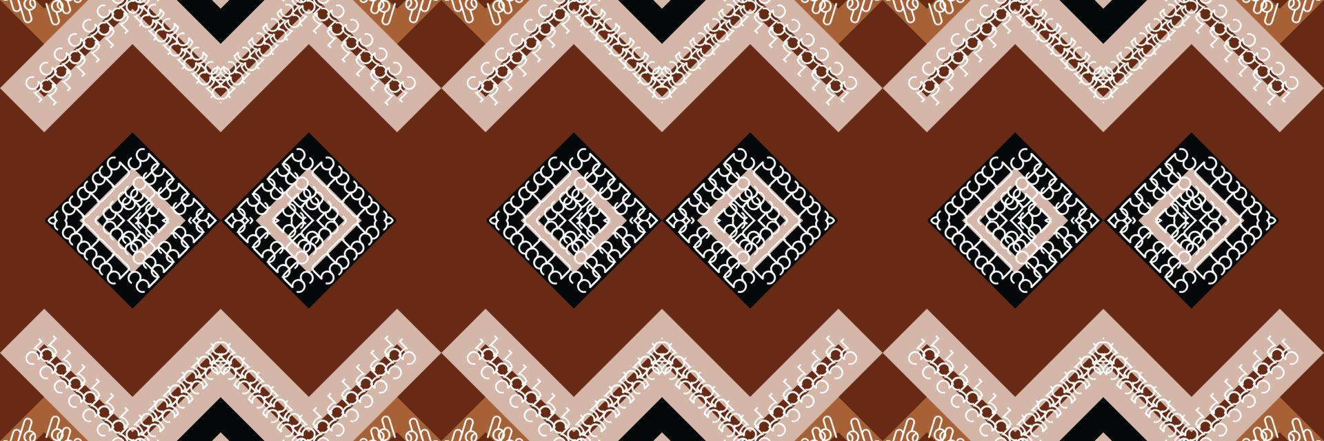 ethnisches aztekisches ikat nahtloses muster textil ikat stoff nahtloses muster digitales vektordesign für druck saree kurti borneo stoff aztekische bürstensymbole muster partykleidung vektor