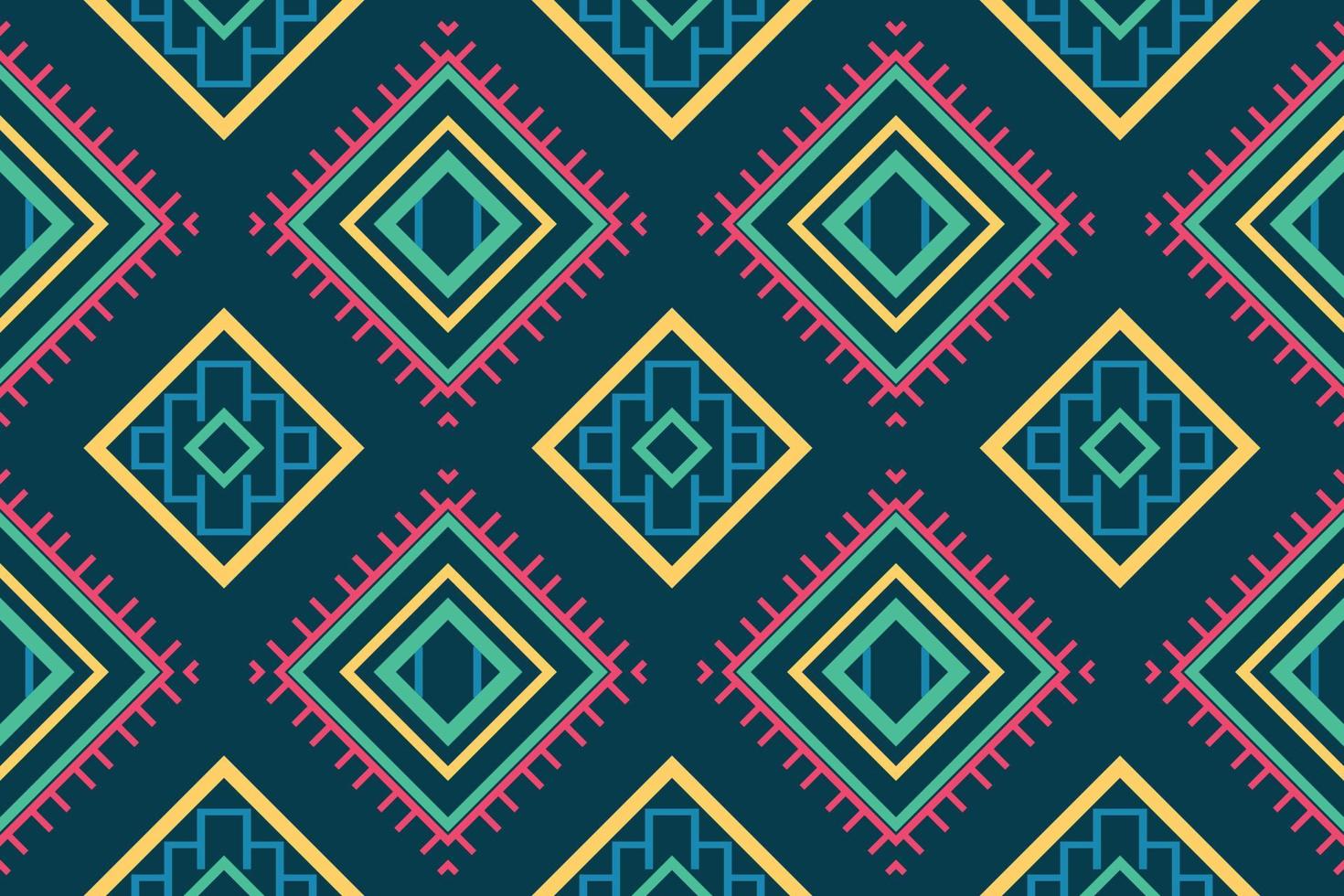 philippinisches textil mit ethnischem muster. traditionelle gemusterte teppiche es ist ein muster, das durch die kombination geometrischer formen entsteht. Design für den Druck. Einsatz in der Modebranche. vektor
