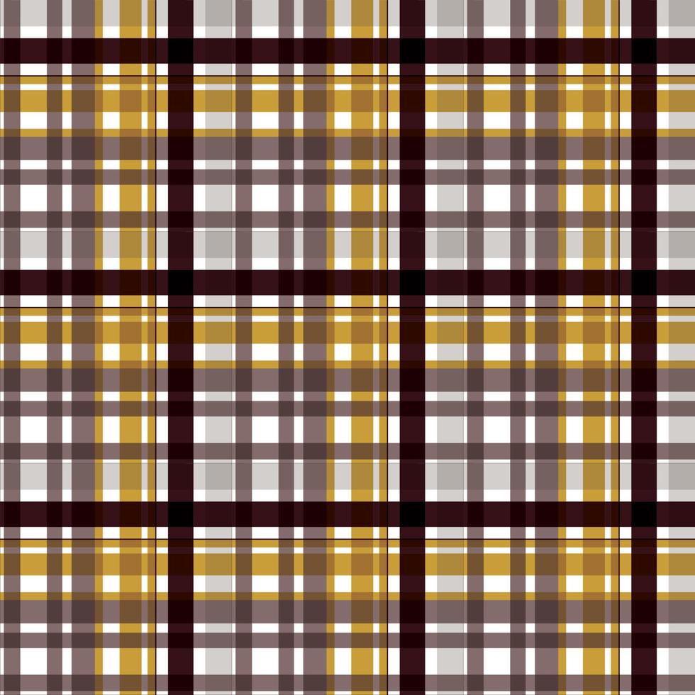 Plaid-Muster-Design-Textil wird in einem einfachen Twill gewebt, zwei über zwei unter der Kette, wobei bei jedem Durchgang ein Faden vorgeschoben wird. vektor