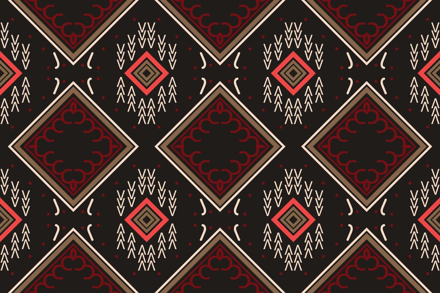 ikat nahtlose muster ikat textur batik textil nahtloses muster digitales vektordesign für druck saree kurti borneo stoff grenze pinsel symbole muster designer vektor