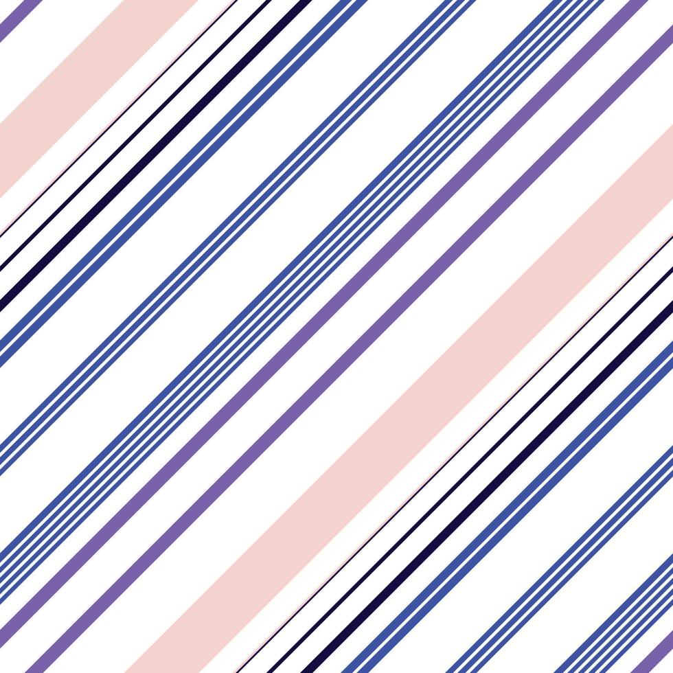 Beispiel für ein Streifenmuster ist ein ausgewogenes Streifenmuster, das aus mehreren diagonalen Linien besteht, farbige Streifen unterschiedlicher Größe, die in einem symmetrischen Layout angeordnet sind und häufig für Tapeten verwendet werden. vektor