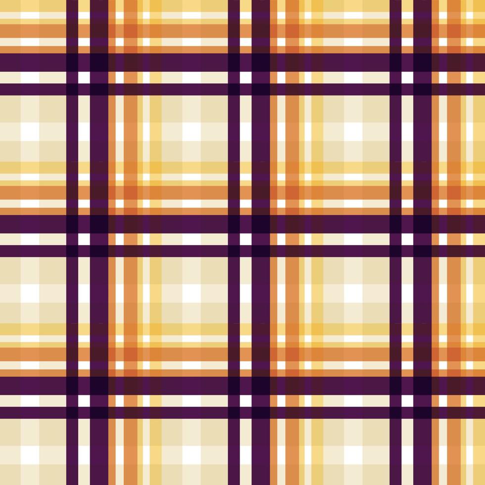 pläd mönster tyg design textur är en mönstrad trasa bestående av kors och tvärs, horisontell och vertikal band i flera olika färger. tartans är betraktas som en kulturell ikon av Skottland. vektor