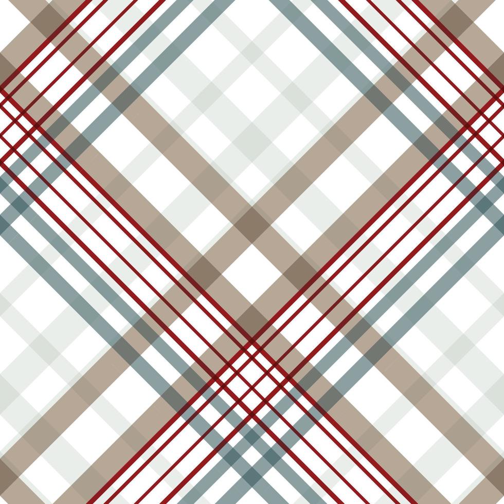 Gingham-Muster Nahtloses Textil Die resultierenden Farbblöcke wiederholen sich vertikal und horizontal in einem unverwechselbaren Muster aus Quadraten und Linien, das als Sett bekannt ist. Tartan wird oft als Plaid bezeichnet vektor