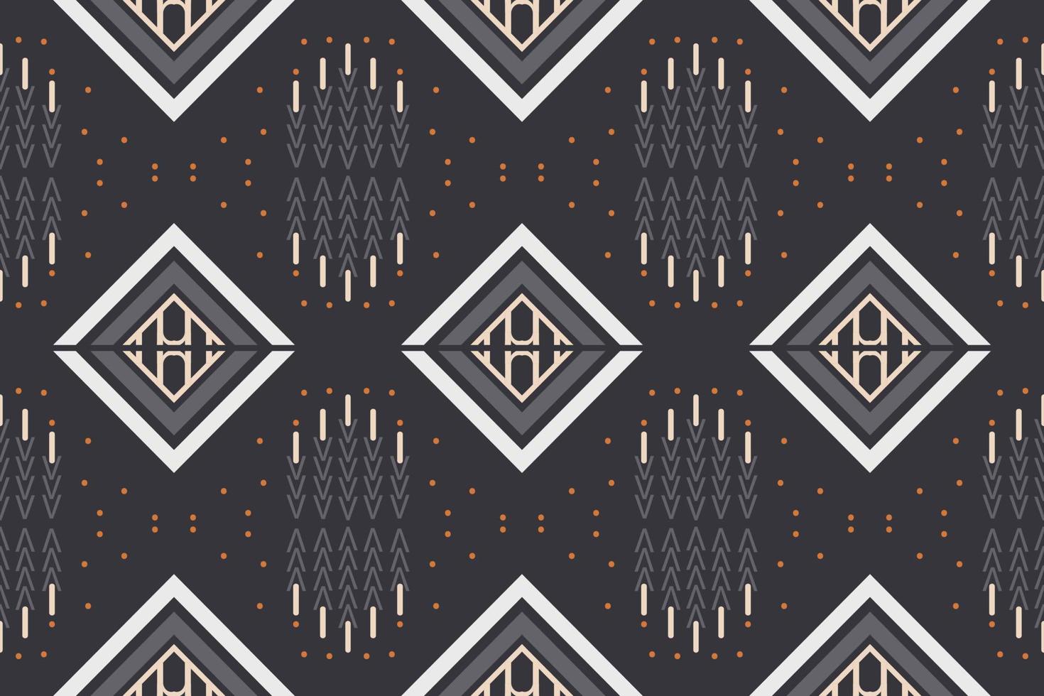 ethnisches aztekisches ikat nahtloses muster textil ikat chevron nahtloses muster digitales vektordesign für druck saree kurti borneo stoff aztekische bürste symbole muster designer vektor