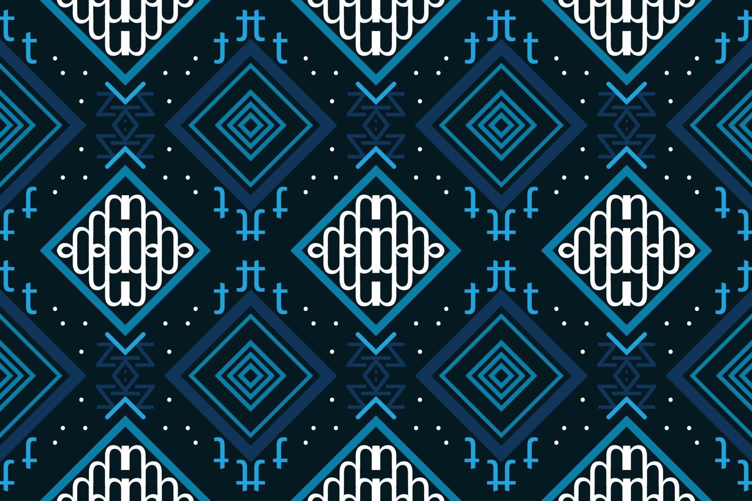 ethnisches aztekisches ikat-nahtloses muster textil-ikat-design nahtloses muster digitales vektordesign für druck saree kurti borneo stoff aztekische bürstensymbole muster baumwolle vektor