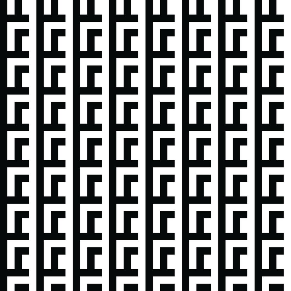 modern geometrisk bakgrund. svart och vit vektor sömlös textur. modern geometrisk bakgrund. svartvit upprepa mönster med bruten rader.