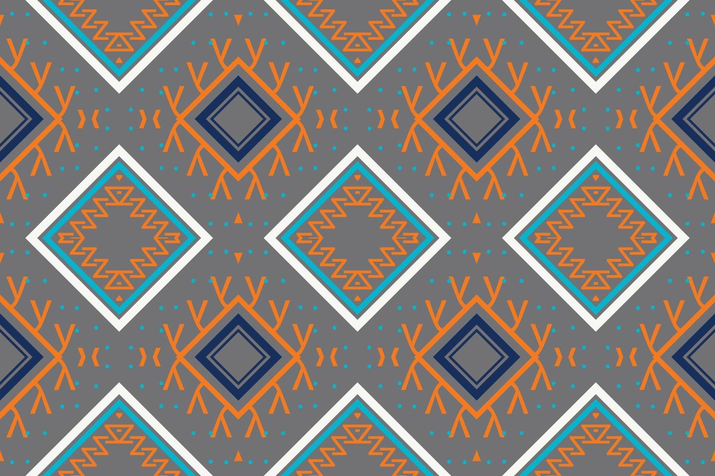 ethnisches aztekisches ikat nahtloses muster textil ikat florales nahtloses muster digitales vektordesign für druck saree kurti borneo stoff aztekische bürste symbole muster designer vektor