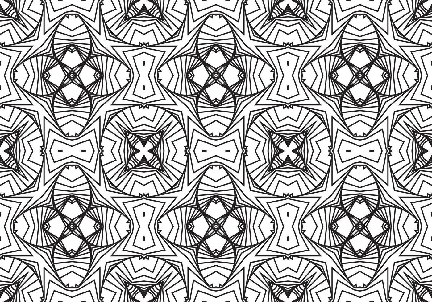 monochrome 3D-geschwungene Linien, gestreift auf weißem Hintergrund. geometrische Formen aus den schwarzen Linien. vektor