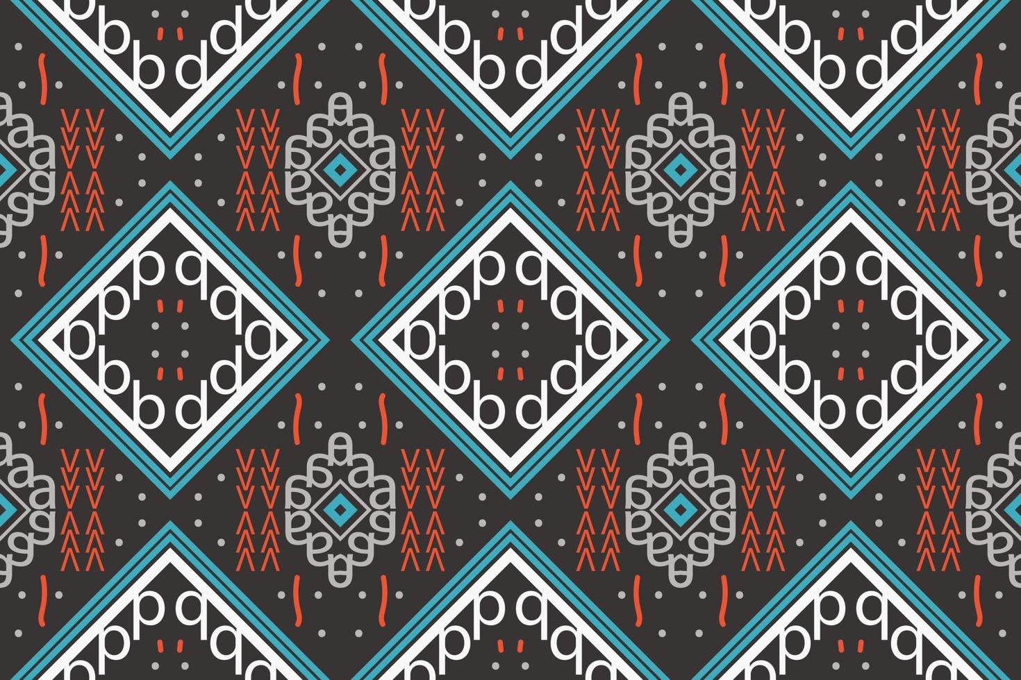 ikat sömlös mönster ikat triangel batik textil- sömlös mönster digital vektor design för skriva ut saree kurti borneo tyg gräns borsta symboler färgrutor bomull