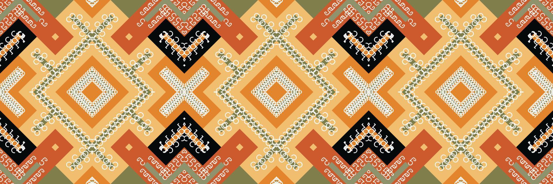 ikat nahtloses muster ikat streifen batik textil nahtloses muster digitales vektordesign für druck saree kurti borneo stoff grenze pinsel symbole muster partykleidung vektor