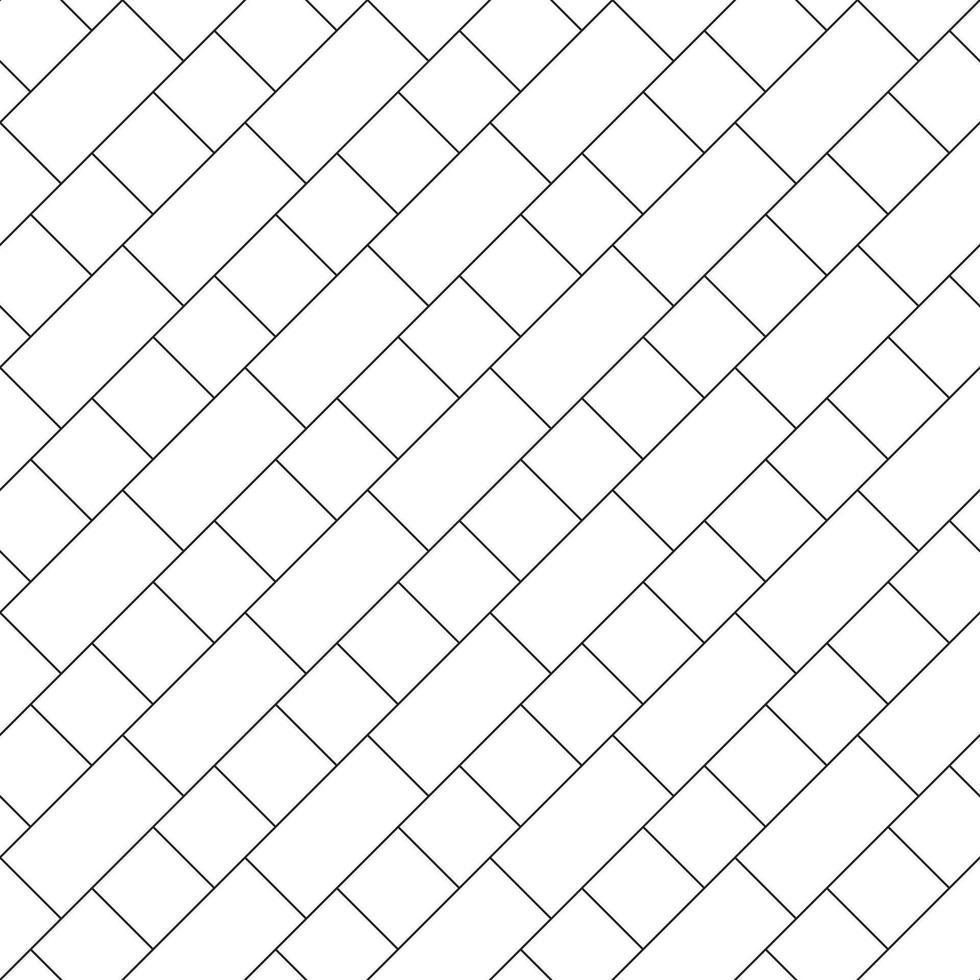 sömlös mönster med modern rektangulär fiskbens vit kakel. realistisk diagonal textur. vektor illustration.