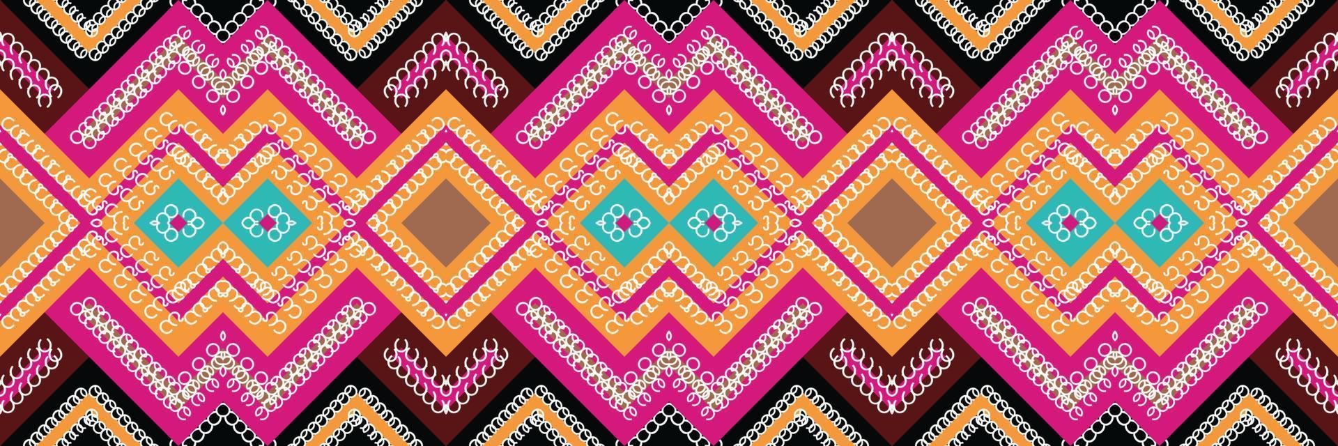 ethnisches aztekisches ikat nahtloses muster textil ikat aztekisches nahtloses muster digitales vektordesign für druck saree kurti borneo stoff aztekische bürstensymbole muster partykleidung vektor
