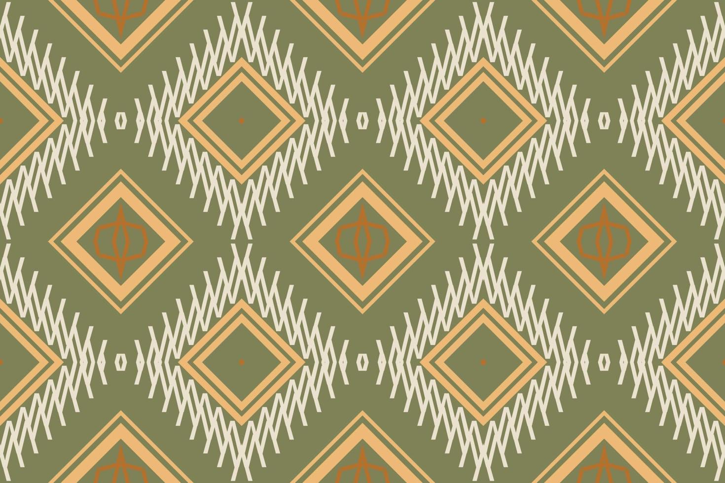 ethnischer Mustervektor. Nahtlose Ikat-Stickerei, traditionelles gemustertes altes Saree-Kleid-Design. Es ist ein Muster, das durch die Kombination geometrischer Formen entsteht. Design für den Druck. Einsatz in der Modebranche. vektor