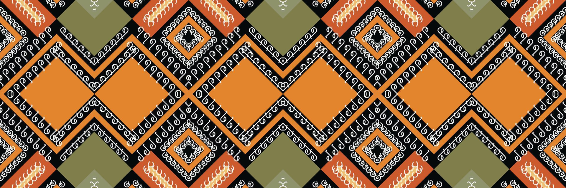 ikat sömlös mönster ikat triangel batik textil- sömlös mönster digital vektor design för skriva ut saree kurti borneo tyg gräns borsta symboler färgrutor bomull