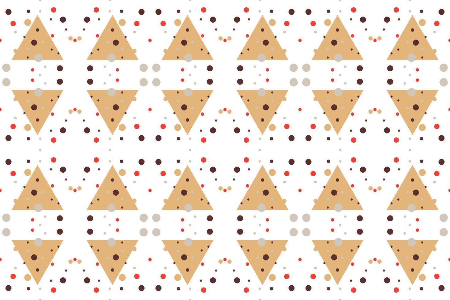 trendige geometrische formen nahtloses muster es besteht aus einem polyeder wie einem kreis quadratischen dreieck, das in der textilindustrie verwendet wird, stoffmuster, papier, tapete, buchumschlag vektor