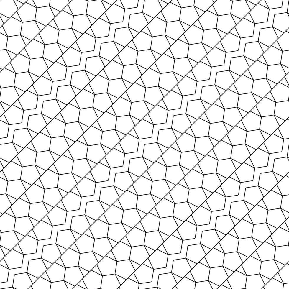 bearbeitbare nahtlose geometrische Musterfliese mit Fischgrätenlinienkunst vektor