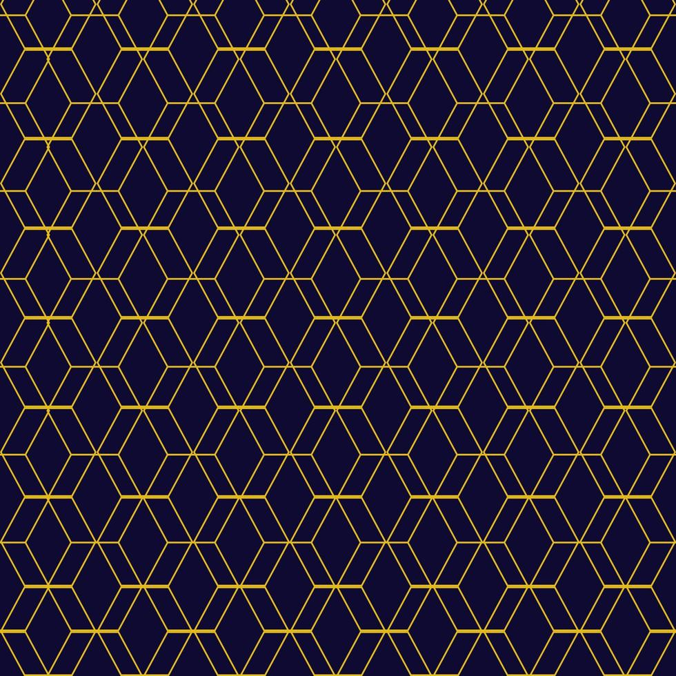 abstrakt form idae geometrisk mönster randig guld på blå bakgrund tyg vektor