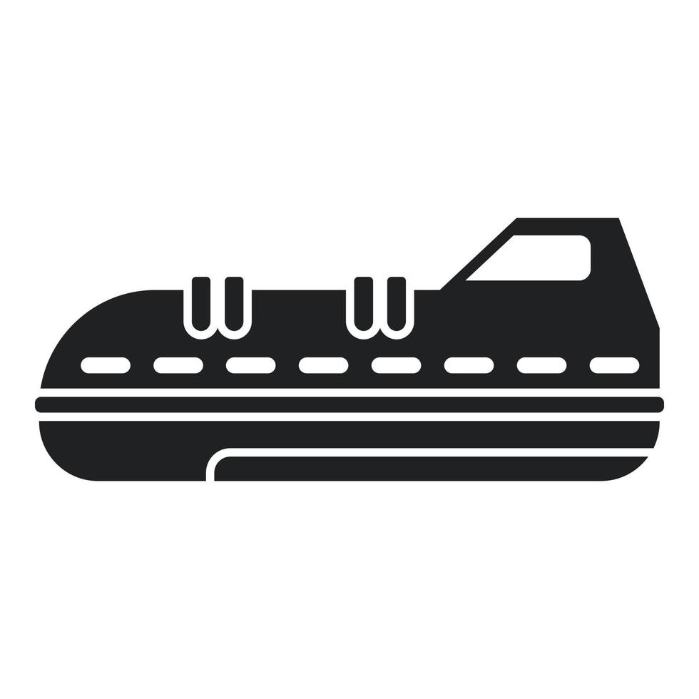 Rettungsboot-Symbol einfacher Vektor. Seeboot vektor