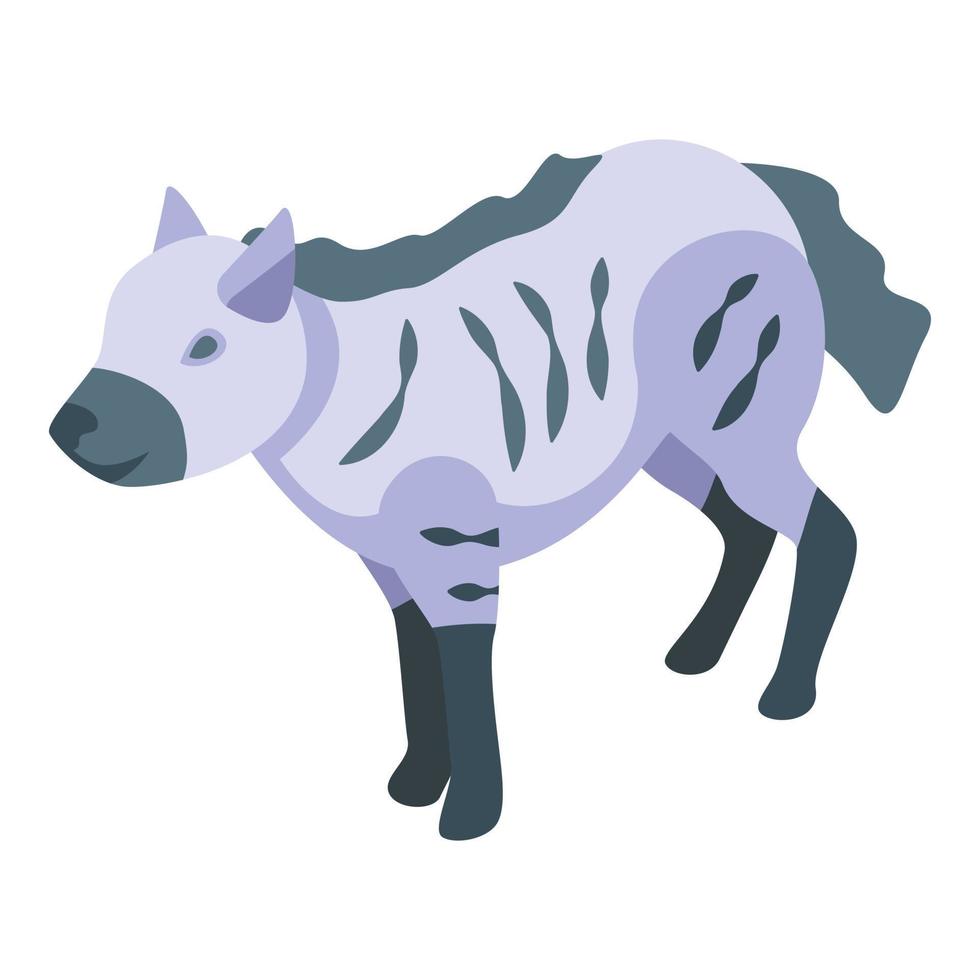 hyena ikon isometrisk vektor. vild djur- vektor
