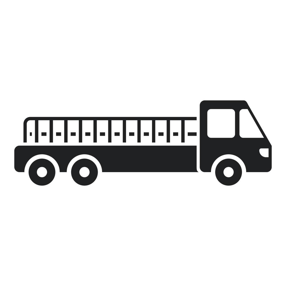 Flughafen-LKW-Symbol einfacher Vektor. Gepäck transportieren vektor