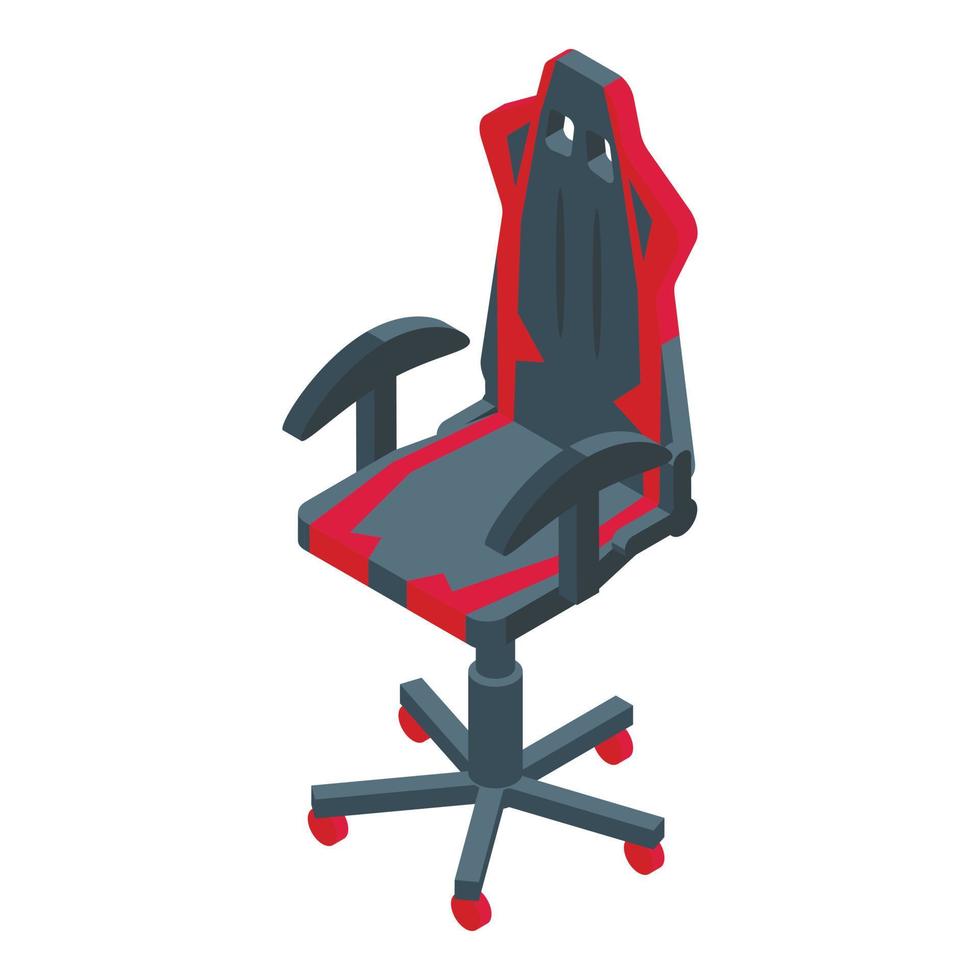 Gamer Sessel Symbol isometrischer Vektor. sportliches Spiel vektor