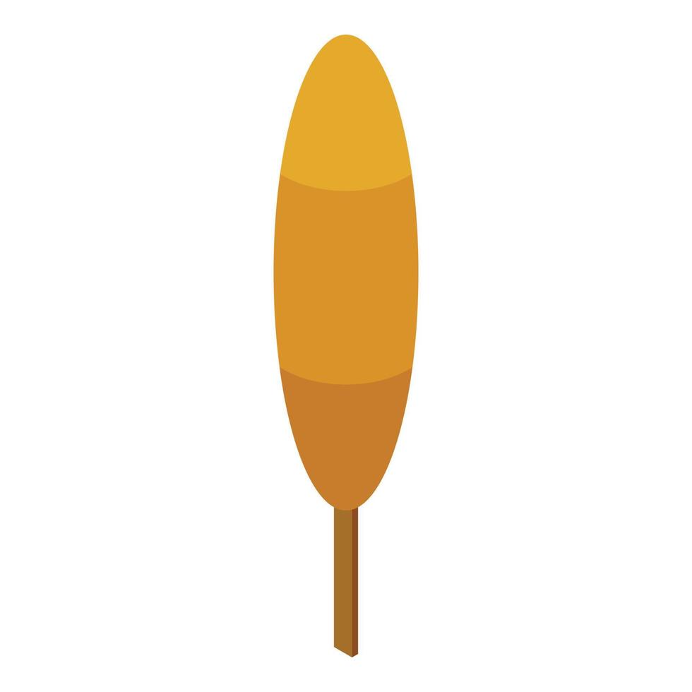 Corndog-Symbol isometrischer Vektor. Maishund vektor