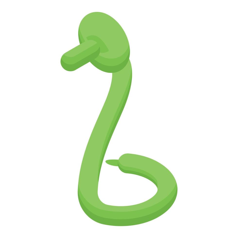 ballong orm ikon isometrisk vektor. djur- leksak vektor
