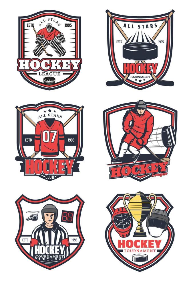 is hockey spel sport vektor ikoner
