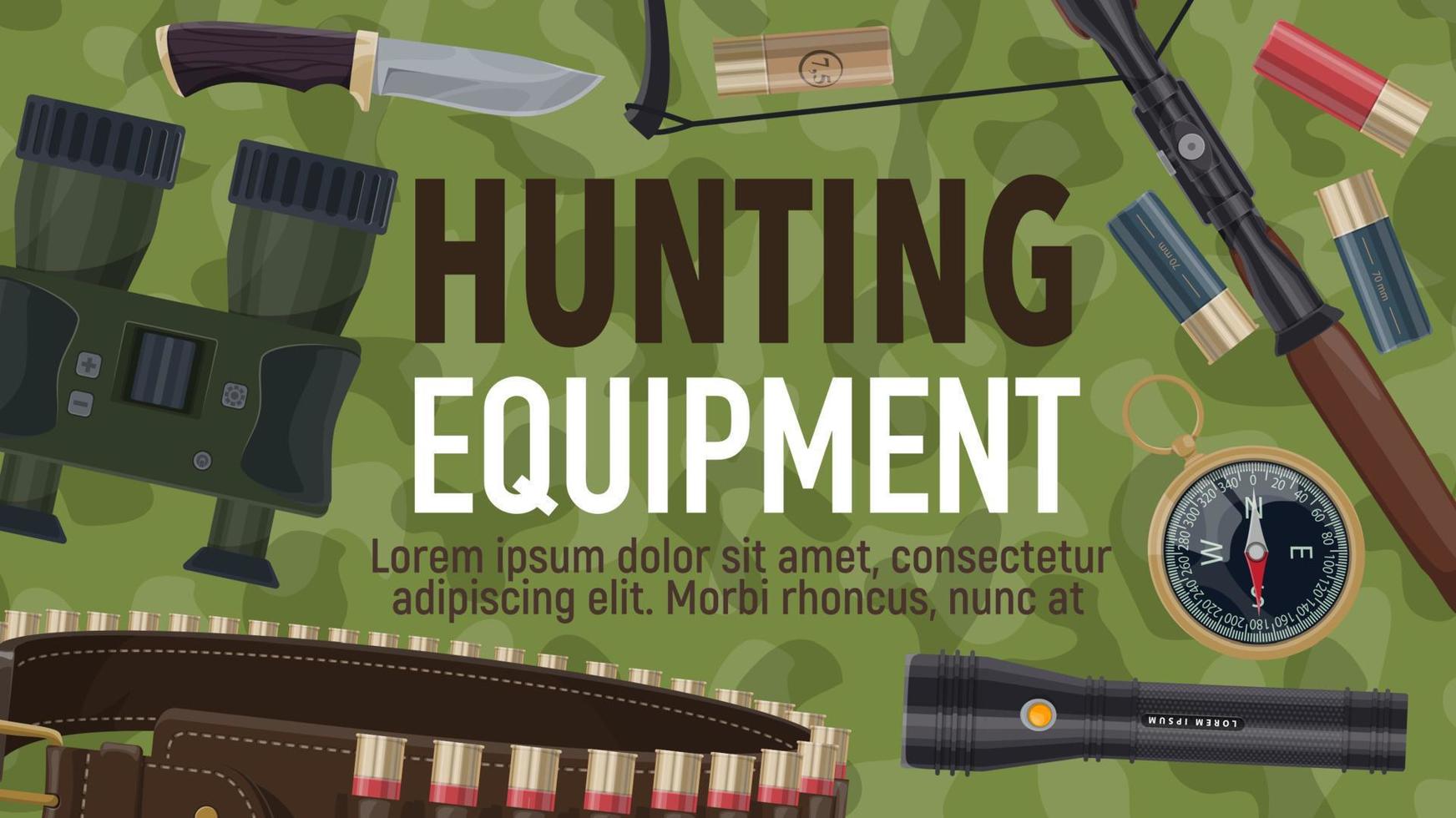 jakt sport Utrustning och ammunition vektor