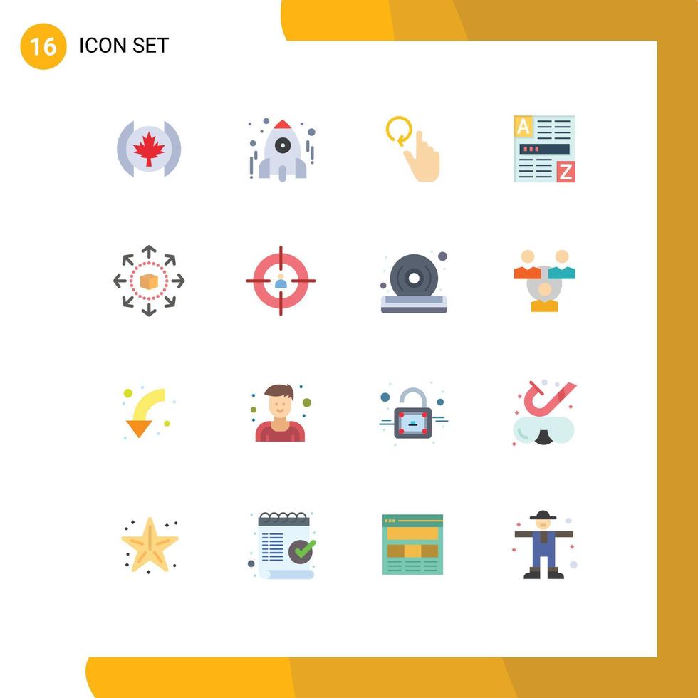 16 universell platt Färg tecken symboler av eshop internet hand koda browser redigerbar packa av kreativ vektor design element