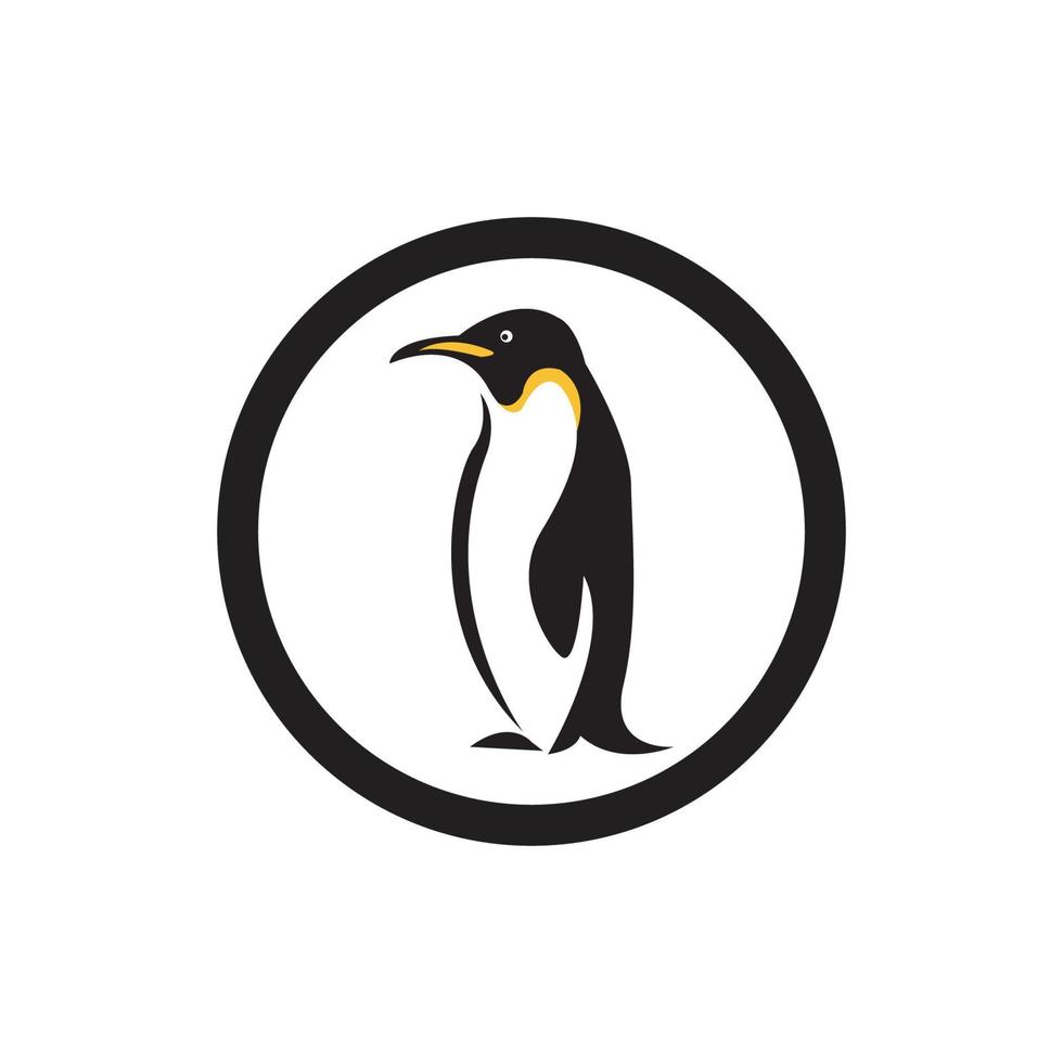 Pinguin-Tier-Logo vektor